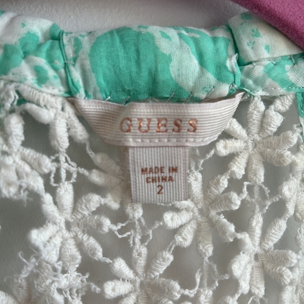 GUESS GREEN TWISTED STRAP HIGH LOW DRESS SIZE 2 - Picture 9 of 10